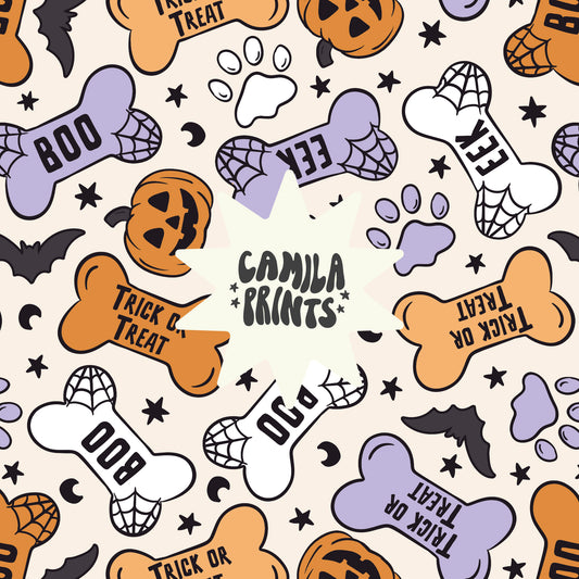 Halloween Dog Treats Seamless File