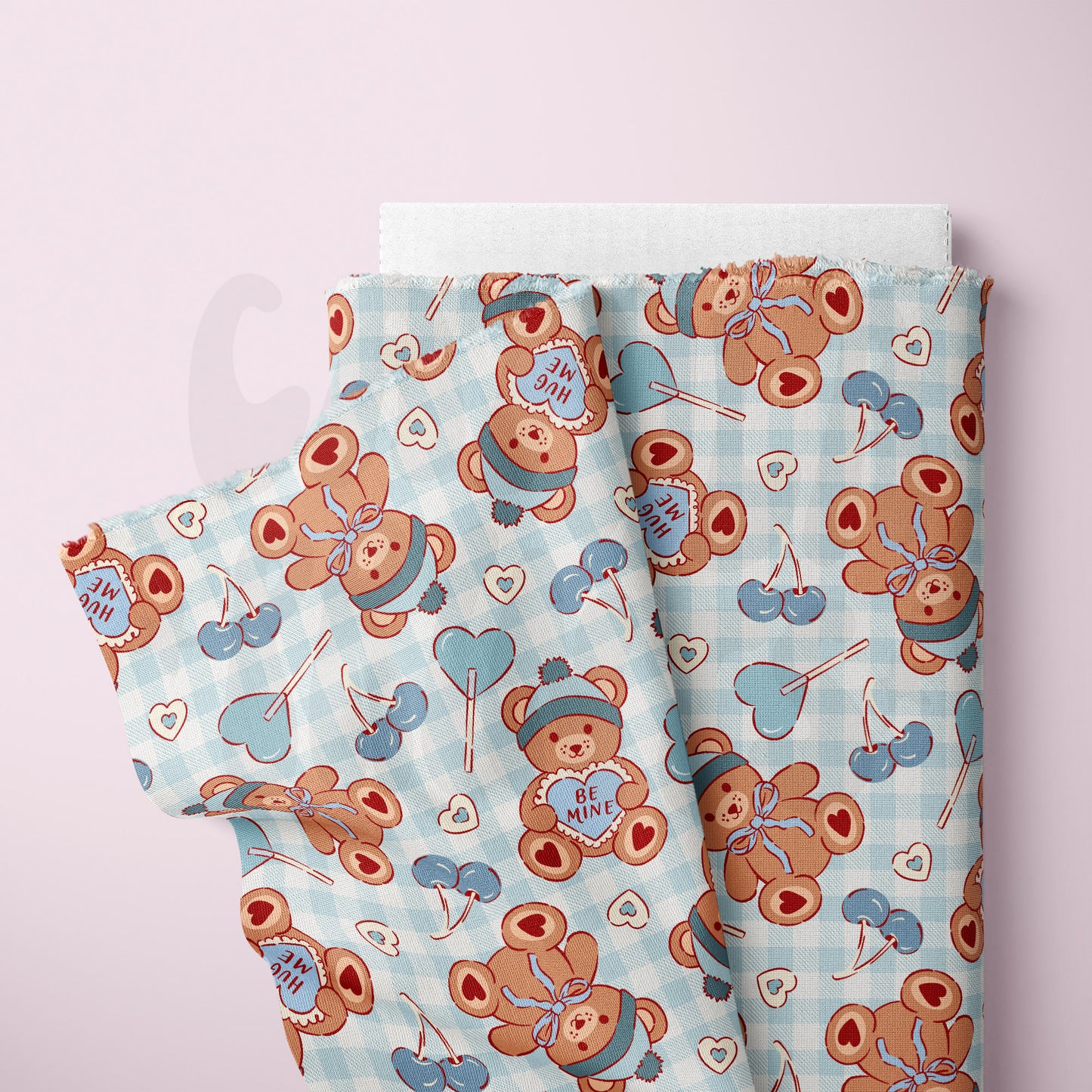 Valentines Teddy Bears Seamless Pattern - Colorways Included