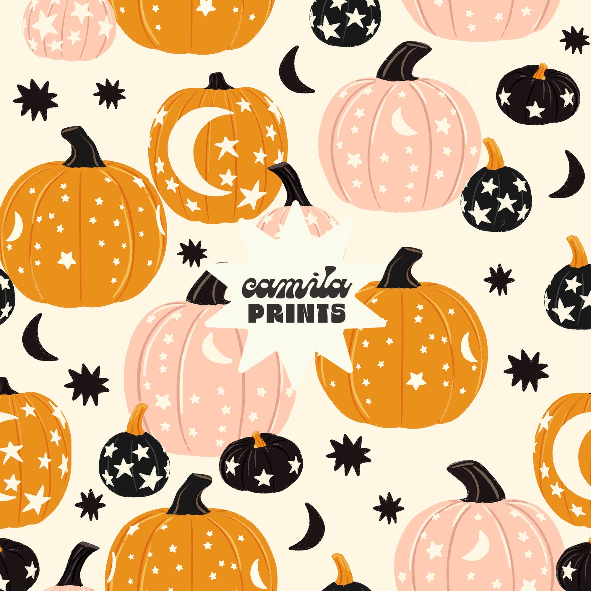 Fall  Halloween Seamless Files  Page 2  CamilaPrints